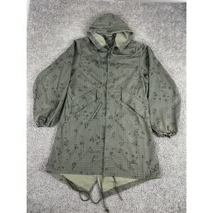 Vintage US Military Parka Jacket Mens S Desert Night Camo Hooded Tennier 80s